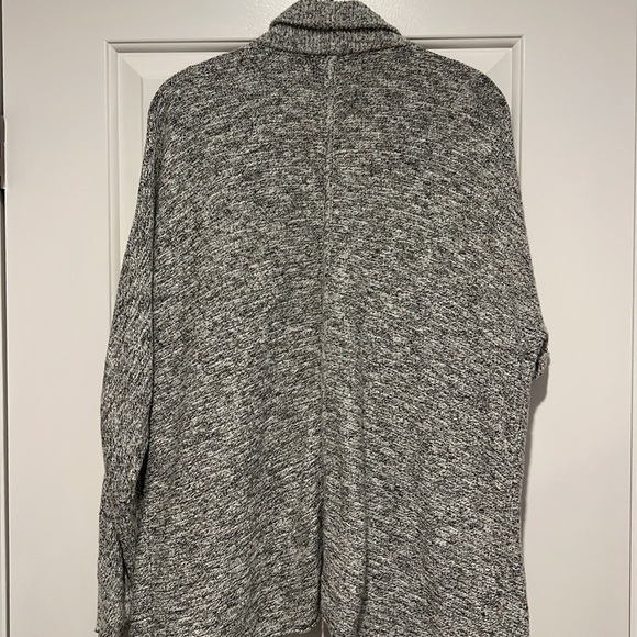 Madewell Marled Grey and Black Cotton Sweater, Size Small - Picture 2 of 3